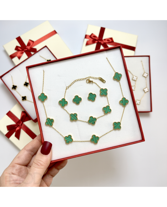 Dámska oceľová súprava s krabičkou Olivia-295607-20