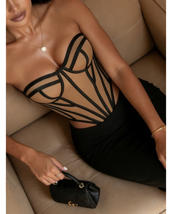 Béžový prešívaný korzet-325896-20