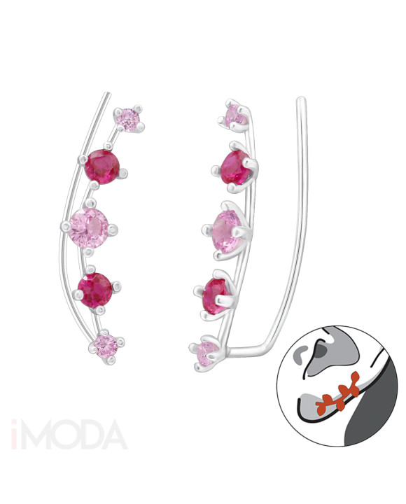 Strieborné náušnice ear cuff-313577-20