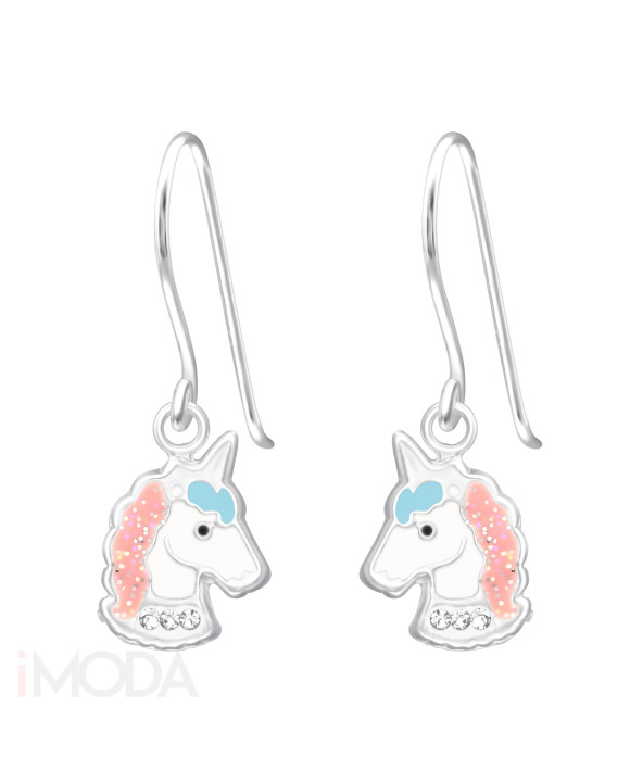 Detské strieborné náušnice jednorožec-222629-20