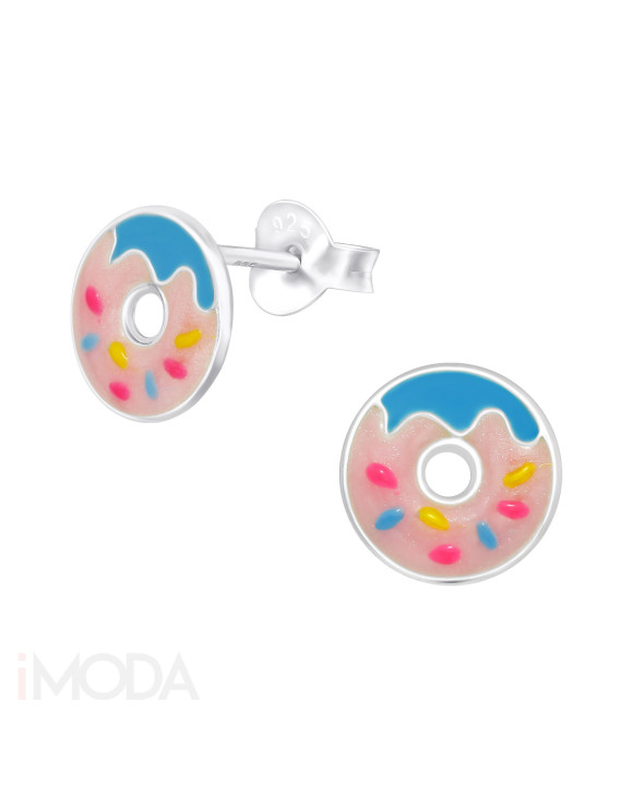 Detské strieborné náušnice donut-232028-20
