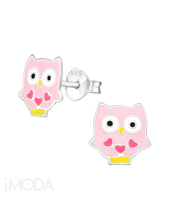 Detské strieborné náušnice sovička-232049-20