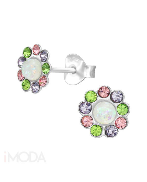 Detské strieborné náušnice kvetinka-223529-20