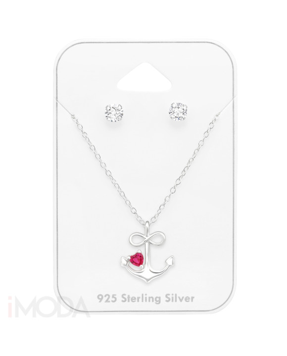 Strieborný set kotva-313404-20
