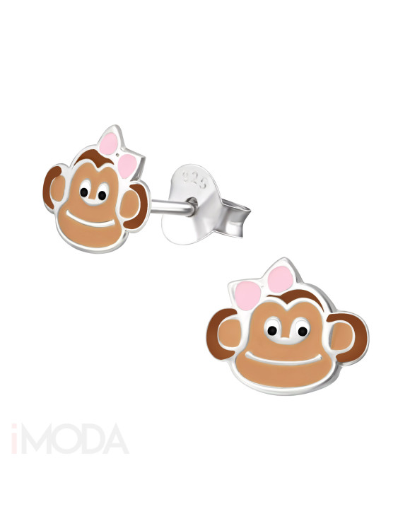 Strieborné náušnice opica-313513-20