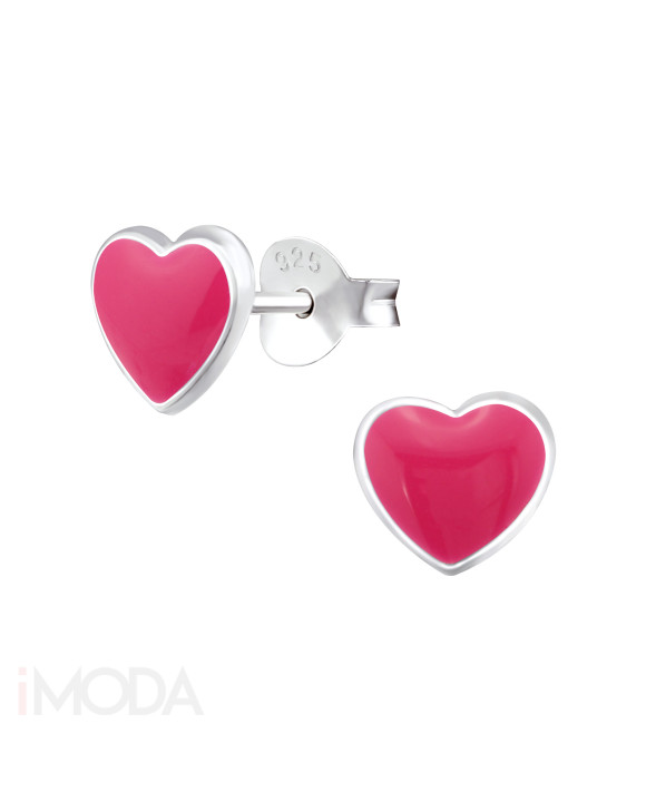 Strieborné náušnice srdce-313514-20