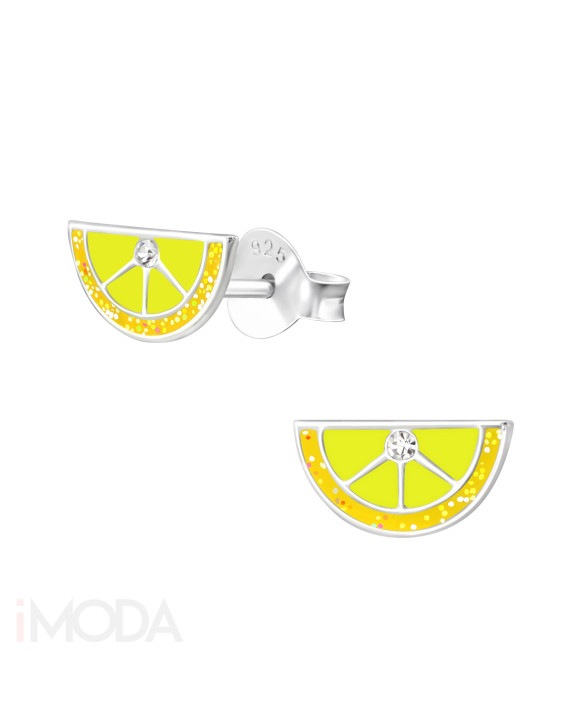 Strieborné náušnice citrón-313590-20