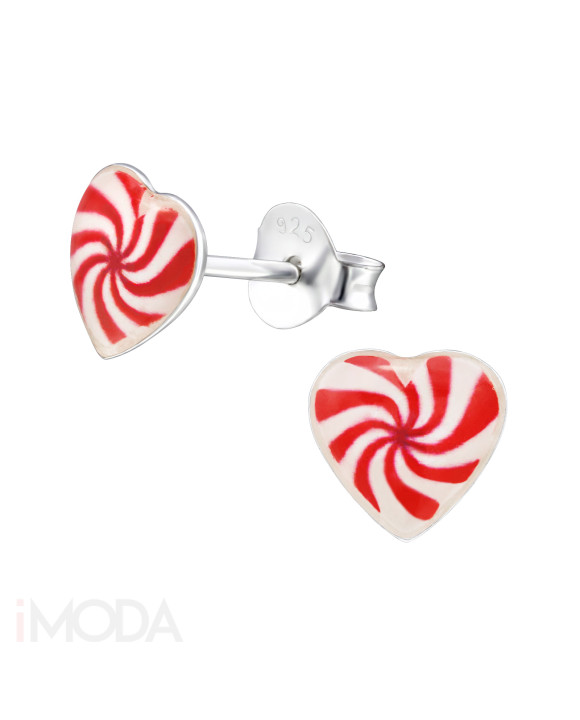 Strieborné náušnice srdce-231939-20