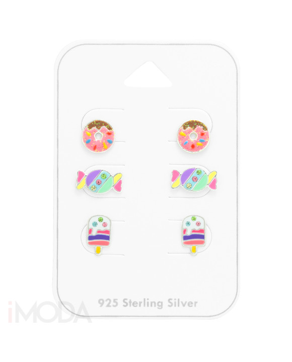 Set strieborných náušníc mix-294767-20