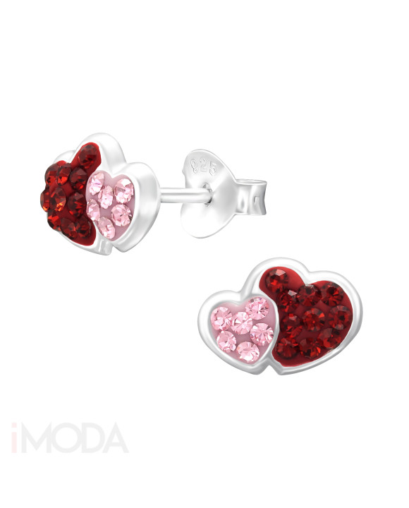 Strieborné náušnice srdiečka-294617-20