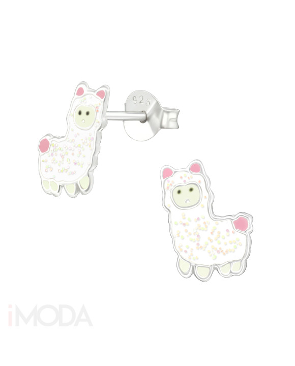 Detské strieborné náušnice lama-232013-20