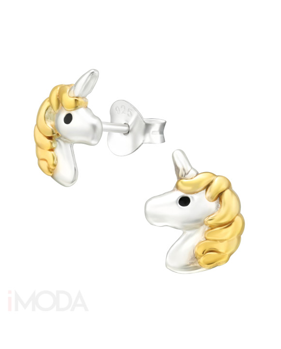 Strieborné náušnice jednorožec-294634-20