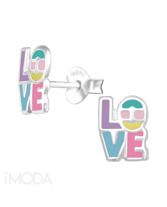 Strieborné náušnice love-294606-20