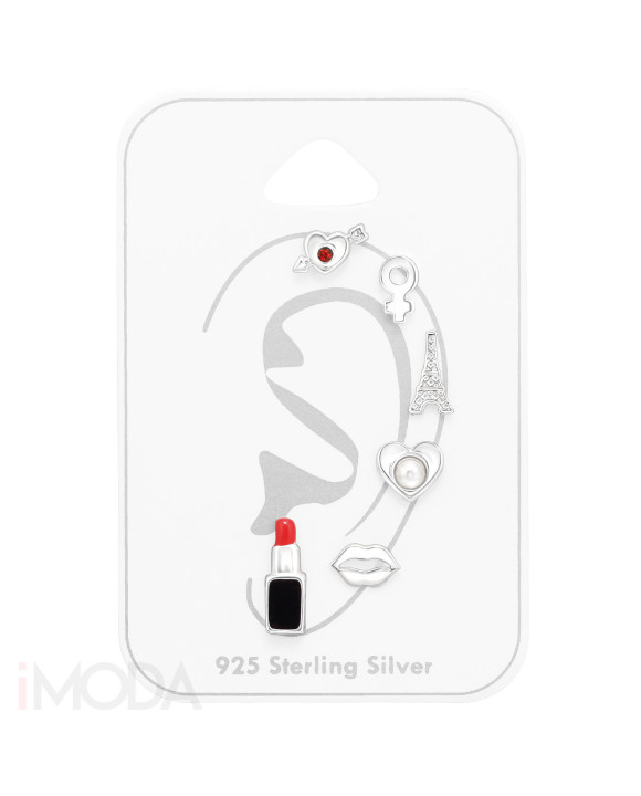 Set strieborných náušníc mix-294784-20