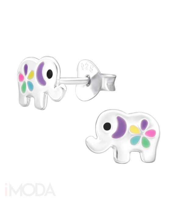 Strieborné náušnice sloník-271610-20