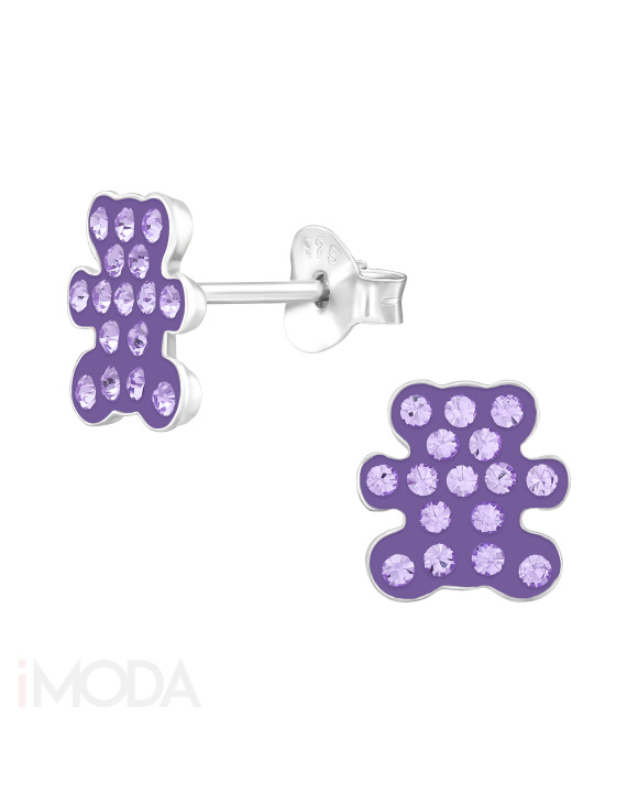 Strieborné náušnice macko-294628-20