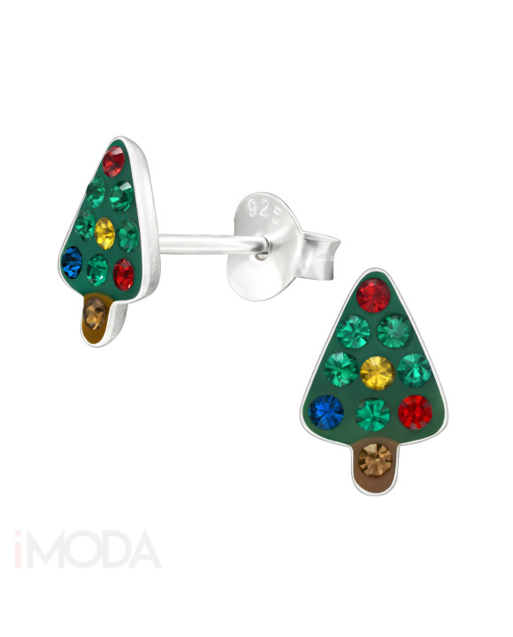 Strieborné náušnice Vianoce-295036-20