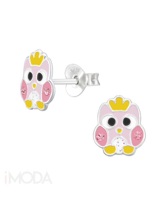 Strieborné náušnice sova-313541-20