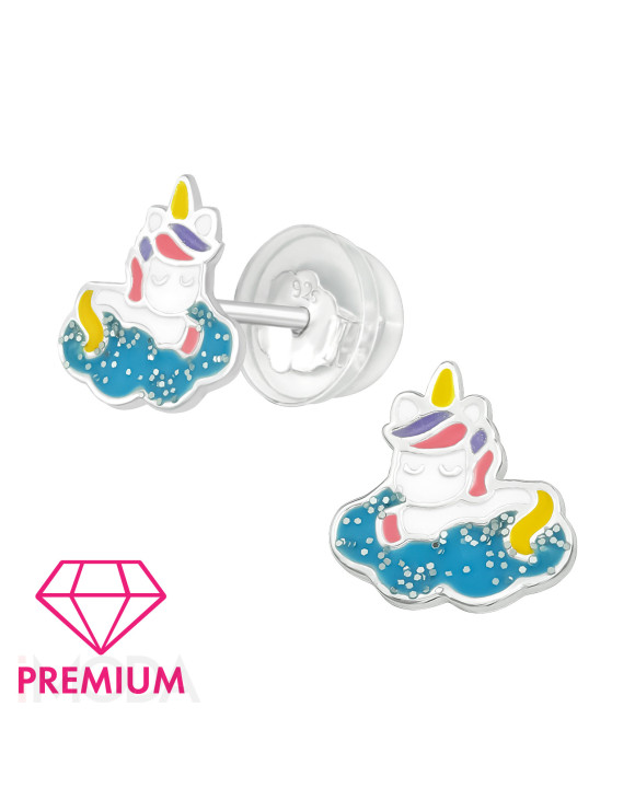 Strieborné náušnice JEDNOROŹEC-294536-20