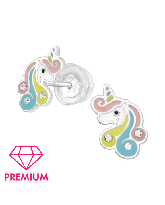 Strieborné náušnice JEDNOROŹEC-294538-20