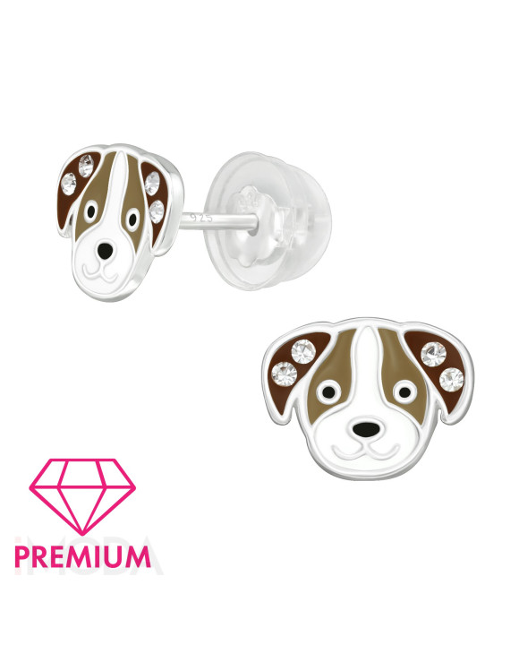 Strieborné náušnice psík-271545-20