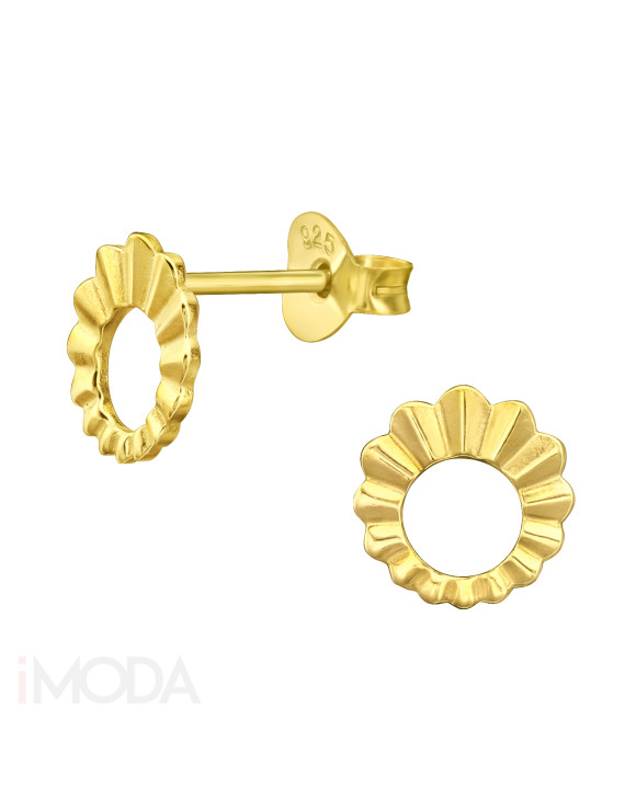 Strieborné pozlátené náušnice-271652-20