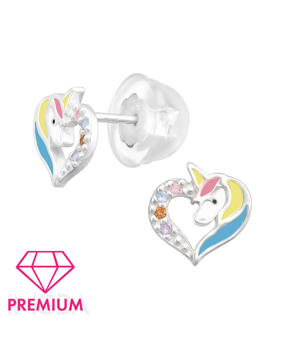 Strieborné náušnice JEDNOROŹEC-294540-20