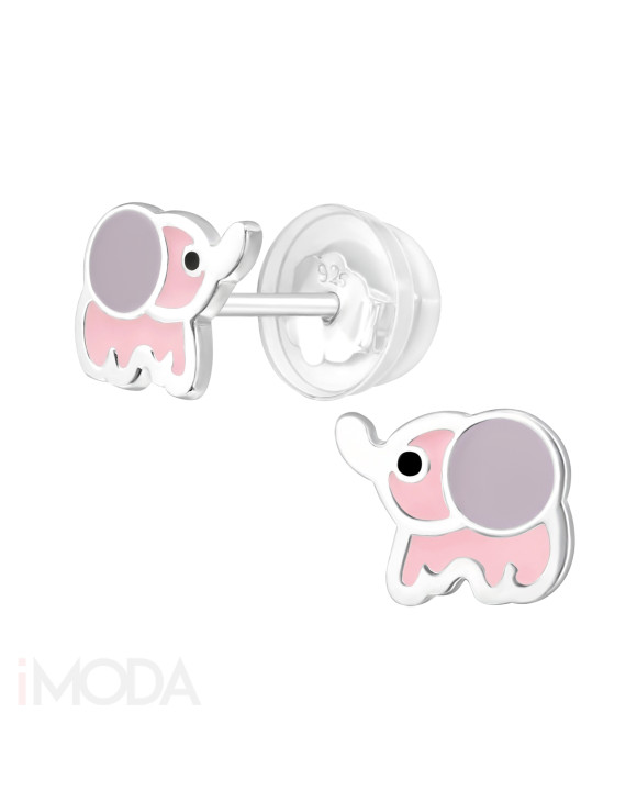 Detské strieborné náušnice sloník-222639-20
