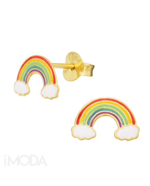 Strieborné náušnice dúha-294601-20