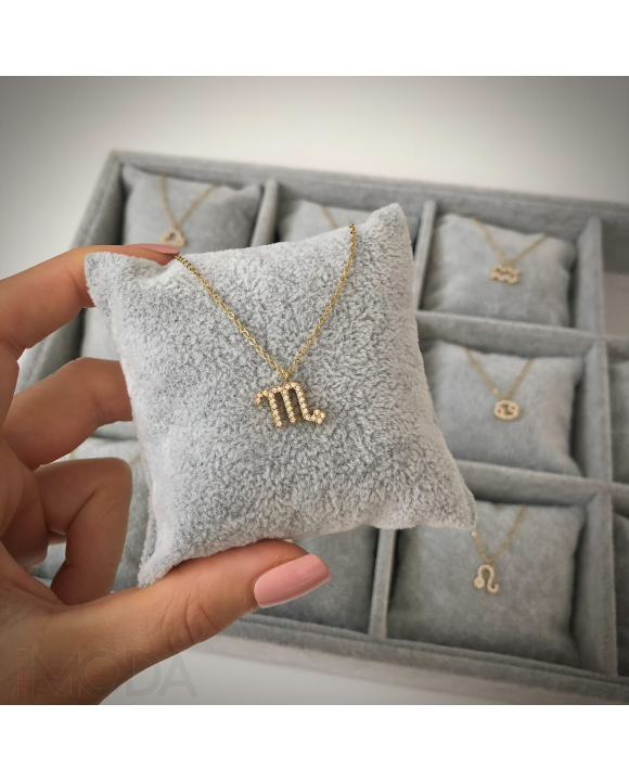 Dámsky oceľový náhrdelník Škorpión-291045-20