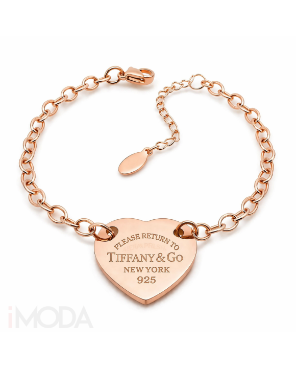 Dámsky oceľový náramok s príveskom TIFF-316272-20