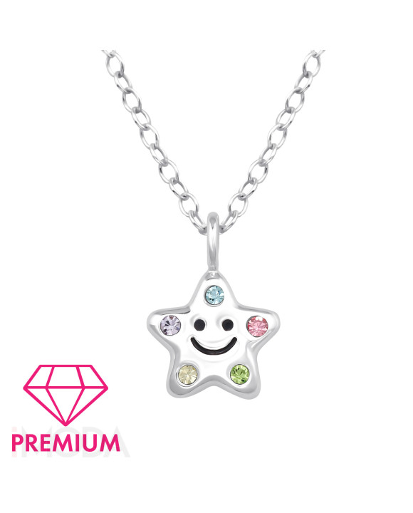 Strieborný náhrdelník hviezda-313471-20