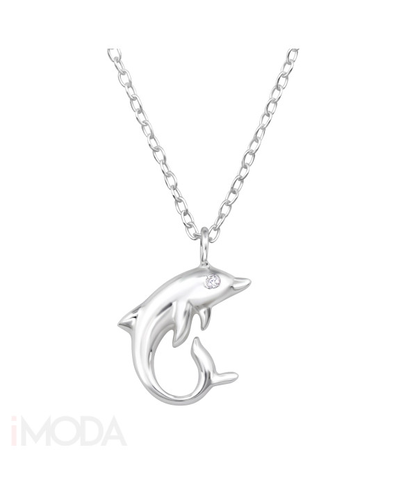 Strieborný náhrdelník delfín-313478-20