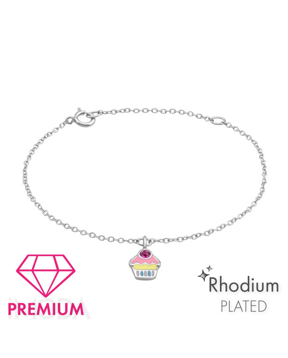 Strieborný náramok muffin-271817-20