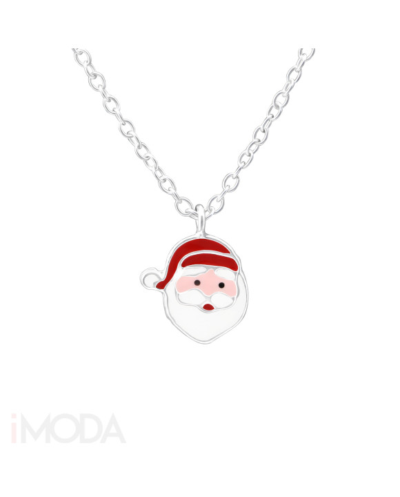 Strieborný vianočný náhrdelník Mikuláš-223391-20