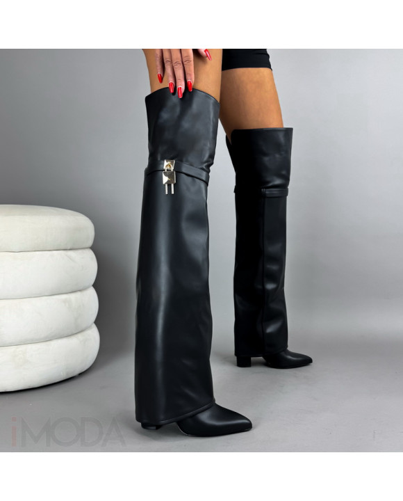 Čierne vysoké čižmy-322092-20