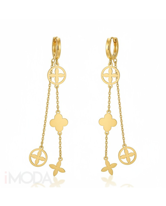 Dámske oceľové náušnice visiace-272258-20