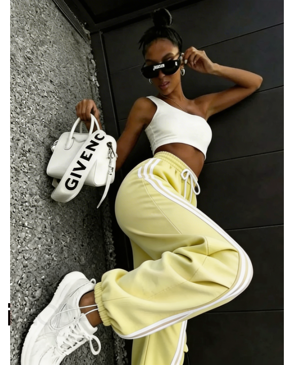 Žlté teplákové nohavice-326632-20