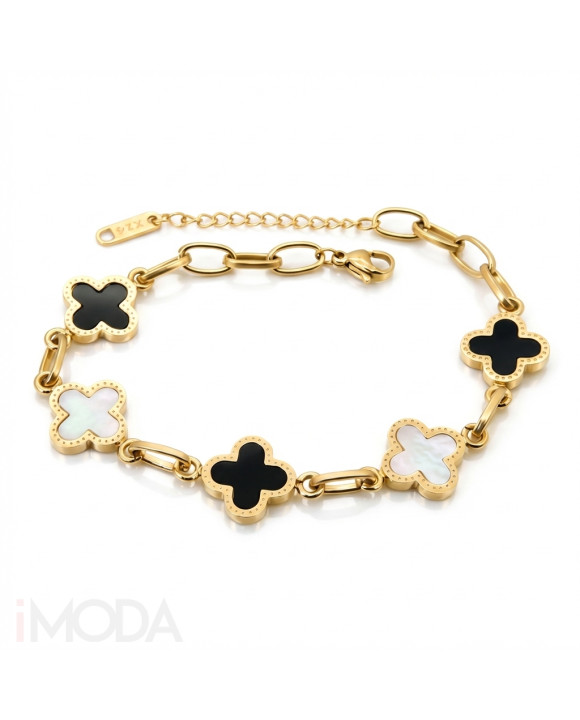 Pozlátený oceľový náramok-307220-20