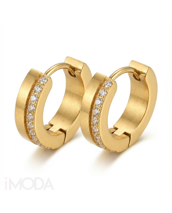 Kruhové náušnice pozlátené-324093-20