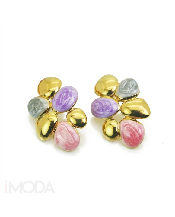 Oceľové náušnie farebné-322330-20