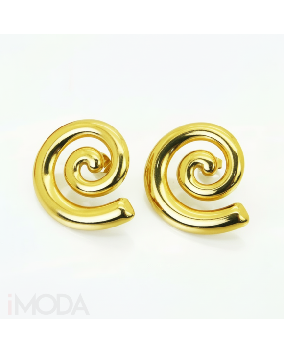 Dámske oceľové náušnice asymetrické točené-318043-20