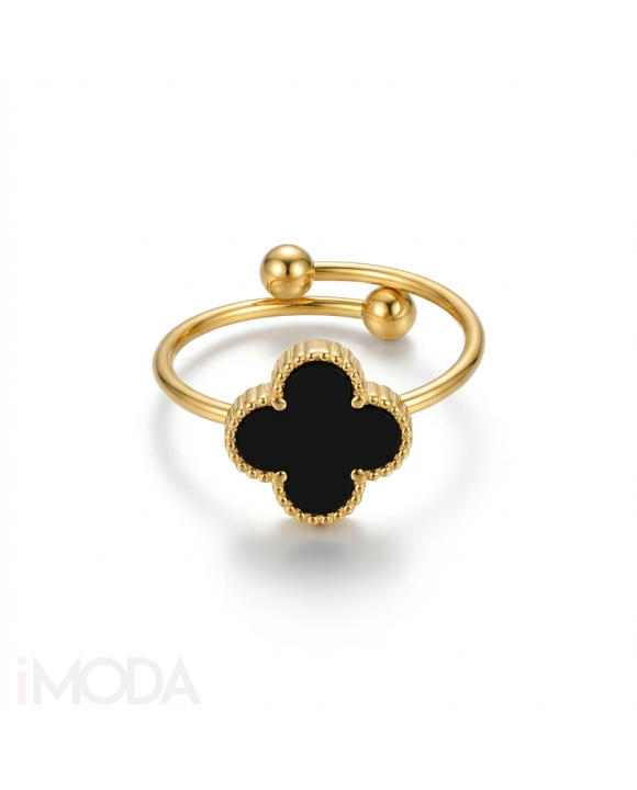 Nastaviteľný oceľový prsteň pozlátený-307159-20