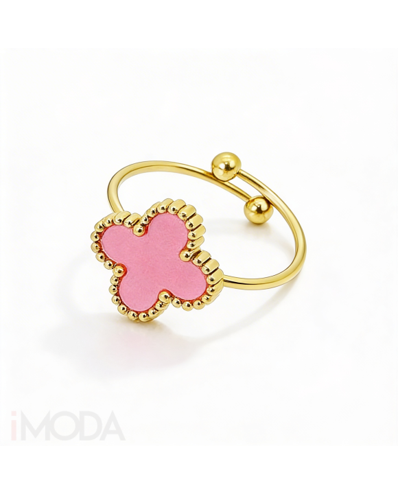 Ružový dámsky nastaviteľný prsteň-322037-20