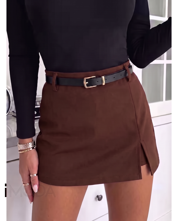 CHOCO kraťasová sukňa s opaskom-329864-20