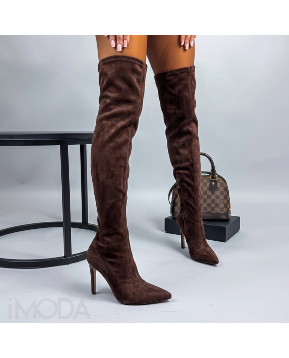 CHOCCO semišové vysoké čižmy-330463-20