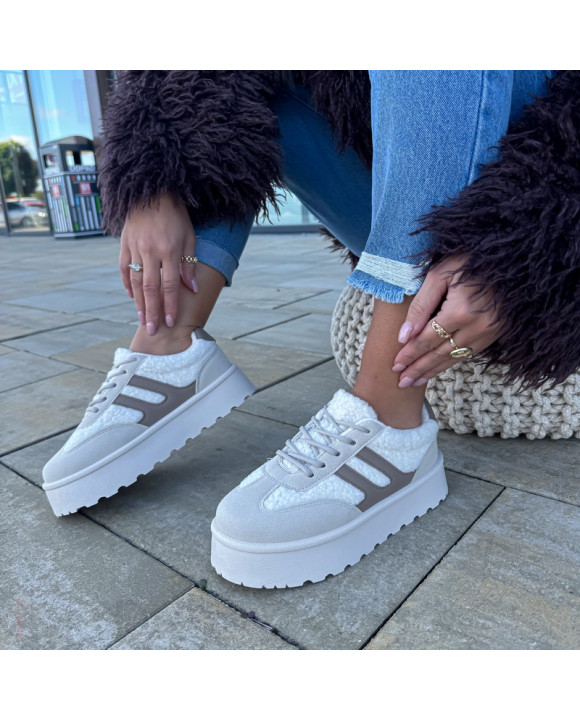 Béžové teddy tenisky-323046-20