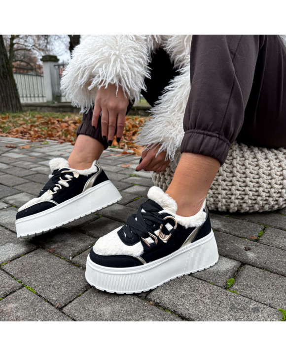 Čierne zatepelené tenisky-323586-20