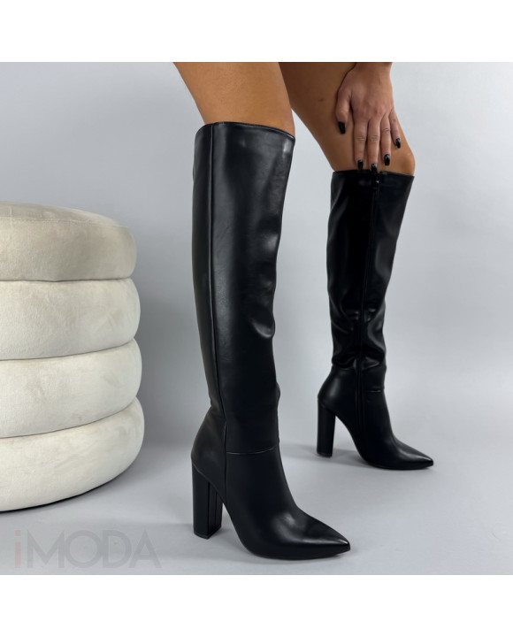 Čierne vysoké čižmy-323705-20