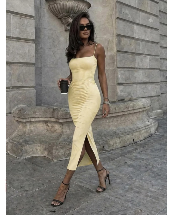 Žlté elastické šaty-327116-20